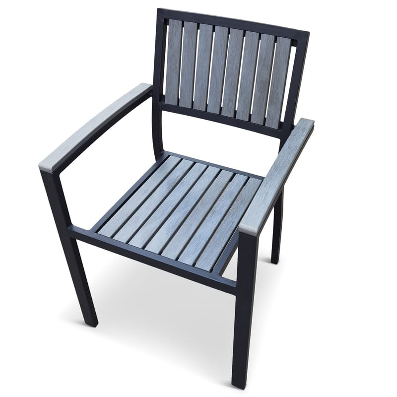Trädgårdsstol i aluminium och komposit - Waxholm 8-pack, undefined