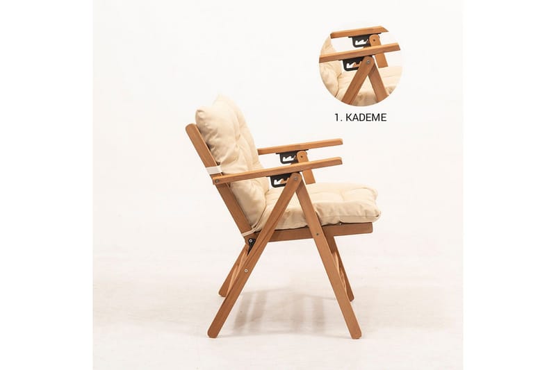 Trädgårdsstol Ruvin Grädde - Grädde - Utemöbler - Balkong - Balkongmöbler - Balkongstol