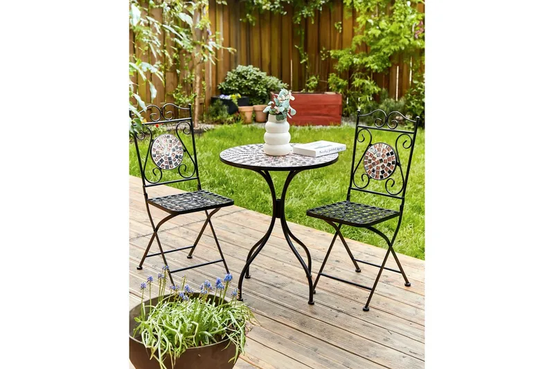 Trädgårdsstol set om 2 Carpino - Utemöbler - Balkong - Balkongmöbler - Balkongstol