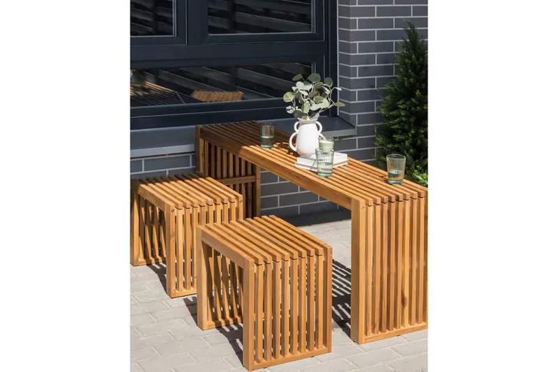 Trädgårdsstol set om 3 Bellano - Utemöbler - Balkong - Balkongmöbler - Balkongstol