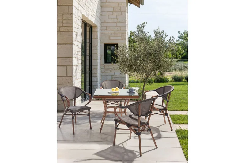 Trädgårdsstol set om 4 Caspri II - Utemöbler - Balkong - Balkongmöbler - Balkongstol