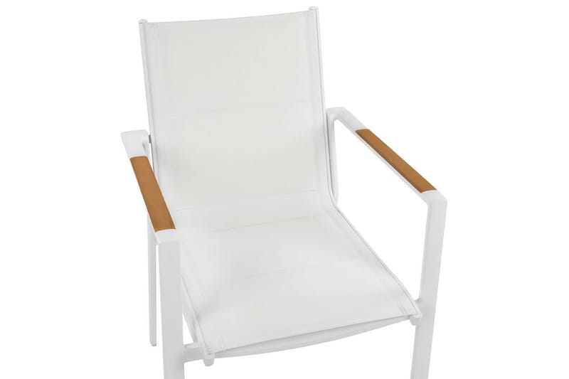 Trädgårdsstol set om 6 Busseto - Vit - Utemöbler - Balkong - Balkongmöbler - Balkongstol