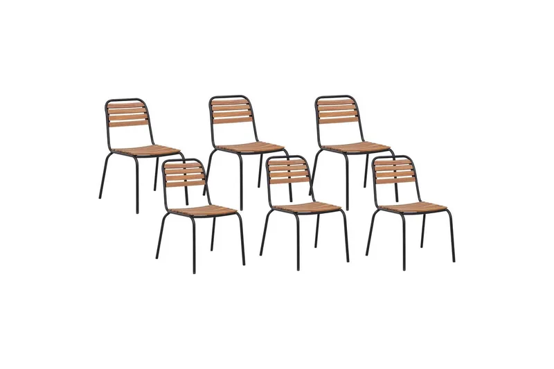 Trädgårdsstol set om 6 Vallese, undefined