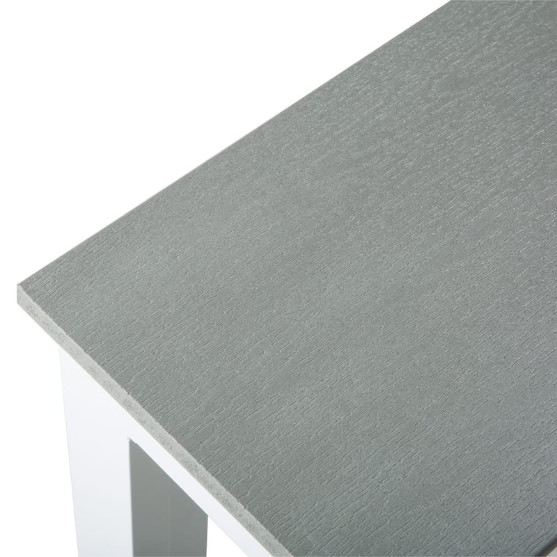 Tunis Cafebord utomhus 70x70 cm - Vit/Grå - Utemöbler - Balkong - Balkongmöbler - Balkongbord