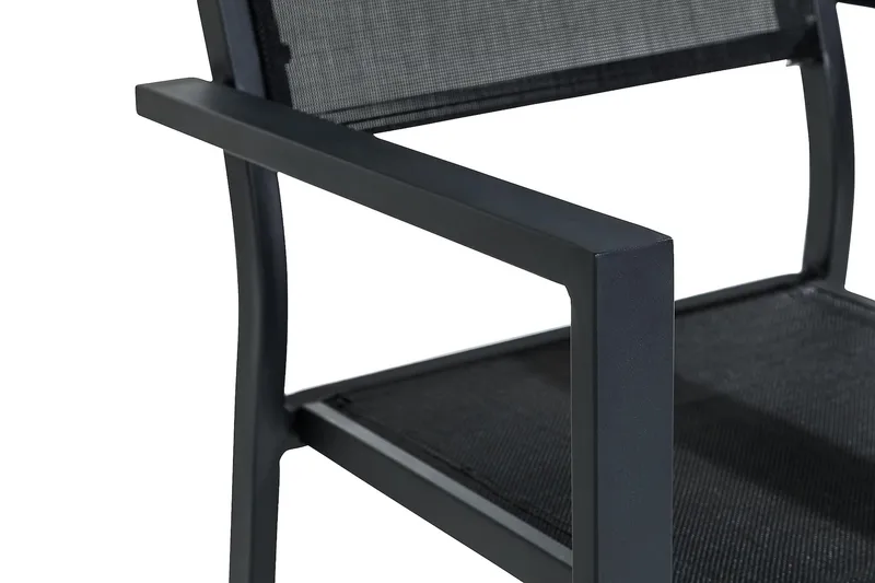 Tunis Stapelstol Utomhus - Svart - Utemöbler - Balkong - Balkongmöbler - Balkongstol