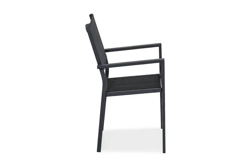 Tunis Stapelstol Utomhus - Svart - Utemöbler - Balkong - Balkongmöbler - Balkongstol
