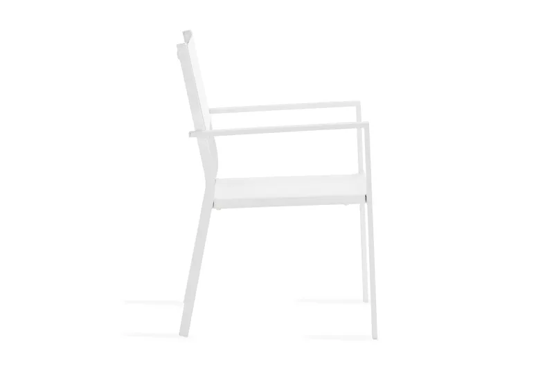 Tunis Stapelstol Utomhus - Vit/Vit - Utemöbler - Balkong - Balkongmöbler - Balkongstol