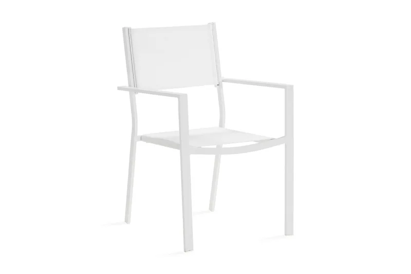 Tunis Stapelstol Utomhus - Vit/Vit - Utemöbler - Balkong - Balkongmöbler - Balkongstol