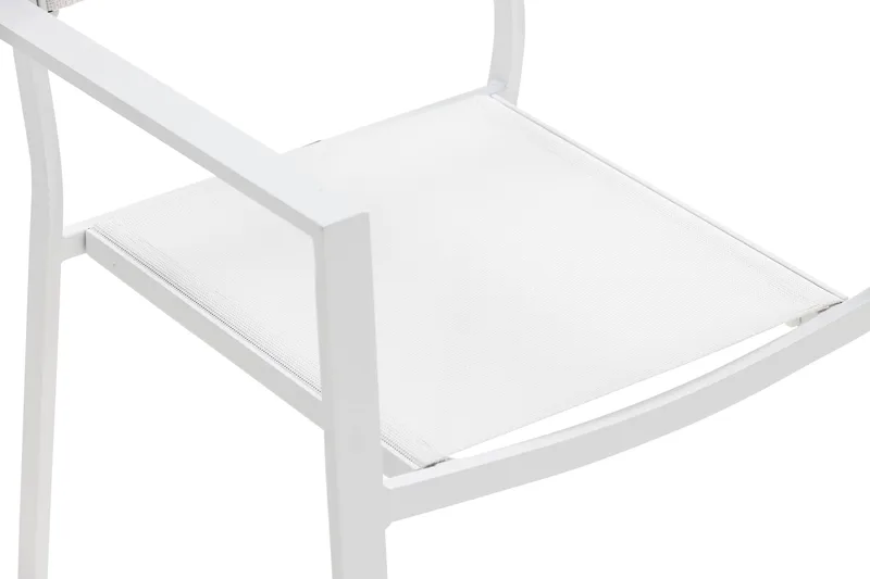 Tunis Stapelstol Utomhus - Vit/Vit - Utemöbler - Balkong - Balkongmöbler - Balkongstol