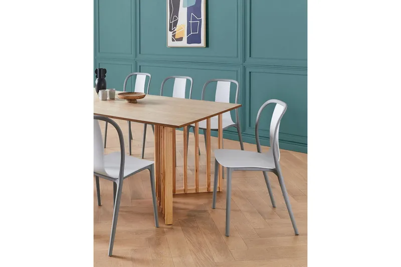 Ugento Matstol Utomhus - Vit/Grå - Utemöbler - Balkong - Balkongmöbler - Balkongstol