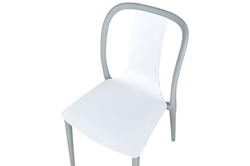 Ugento Matstol Utomhus - Vit/Grå - Utemöbler - Balkong - Balkongmöbler - Balkongstol