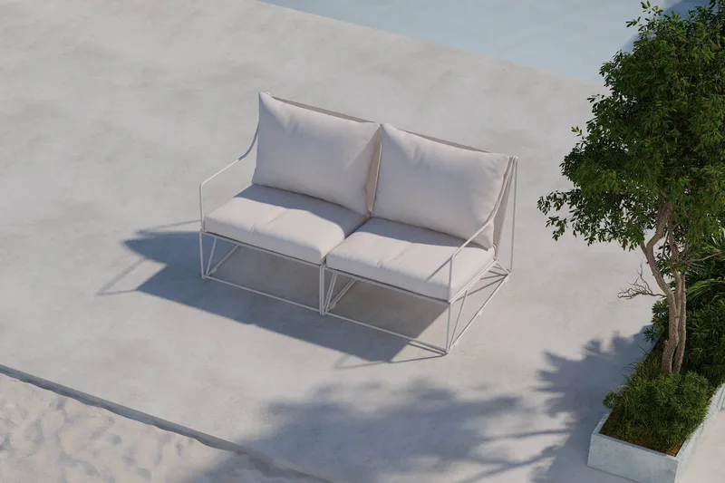Usteryd 2 sits Loungesoffa - Utemöbler - Balkong - Balkongmöbler - Soffa balkong