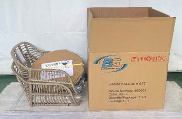Utemöbelgrupp Juana balkong - Beige - Utemöbler - Balkong - Balkongmöbler - Balkonggrupp & balkongset