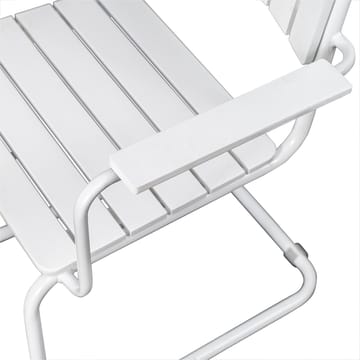 Utematstol Holmö med Armstöd - Vit - Utemöbler - Balkong - Balkongmöbler - Balkongstol