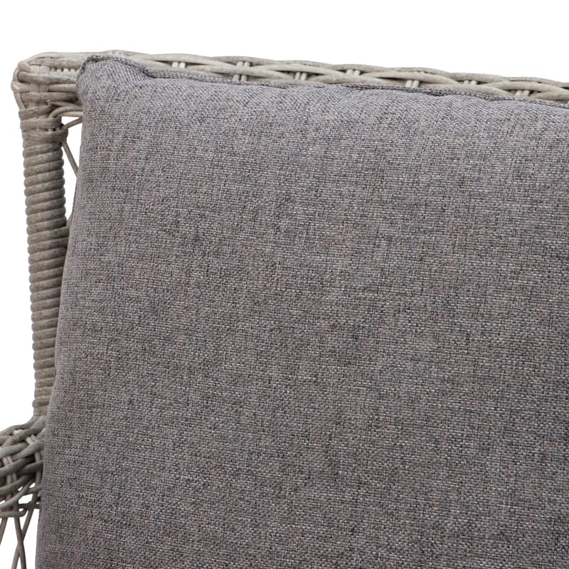 Utematstol i grå rotting med dyna - Grå - Utemöbler - Balkong - Balkongmöbler - Balkongstol