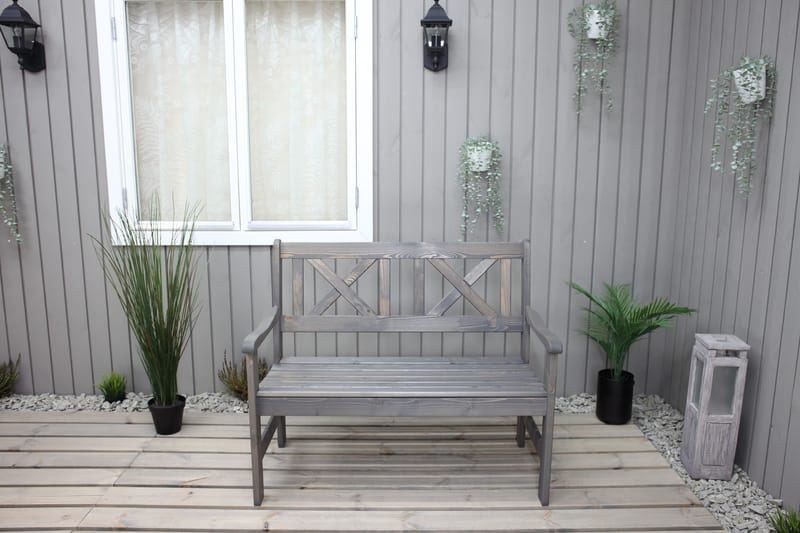 Utesoffa Europe 2-sits - Grå - Utemöbler - Utesoffa - Trädgårdsbänk & utebänk