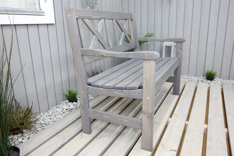 Utesoffa Europe 2-sits - Grå - Utemöbler - Utesoffa - Trädgårdsbänk & utebänk