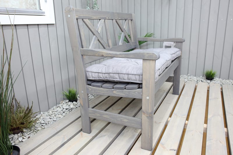 Utesoffa Europe 2-sits - Grå - Utemöbler - Utesoffa - Trädgårdsbänk & utebänk