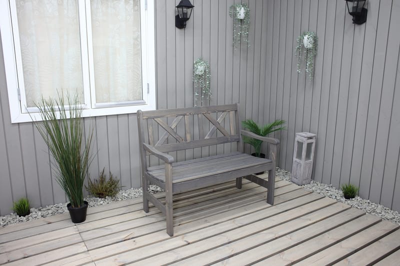 Utesoffa Europe 2-sits - Grå - Utemöbler - Utesoffa - Trädgårdsbänk & utebänk