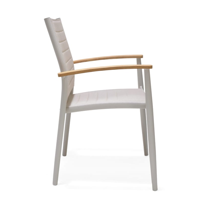 Utomhus balkongset Portals balkongbord + 2 carver carver-stolar - ljus ecru/korallsand - Utemöbler - Balkong - Balkongmöbler - Balkonggrupp & balkongset