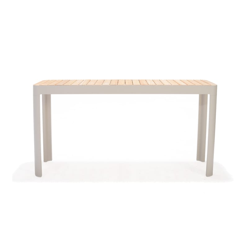 Utomhus balkongset Portals balkongbord + 2 carver carver-stolar - ljus ecru/korallsand - Utemöbler - Balkong - Balkongmöbler - Balkonggrupp & balkongset