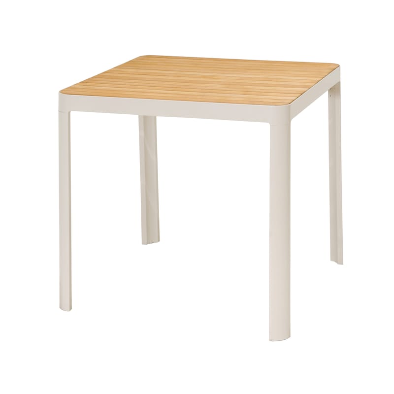 Utomhus barset Portals barbord + 4 barstolar - ljus ecru/korallsand - Utemöbler - Utestol & trädgårdsstol - Barstol utomhus