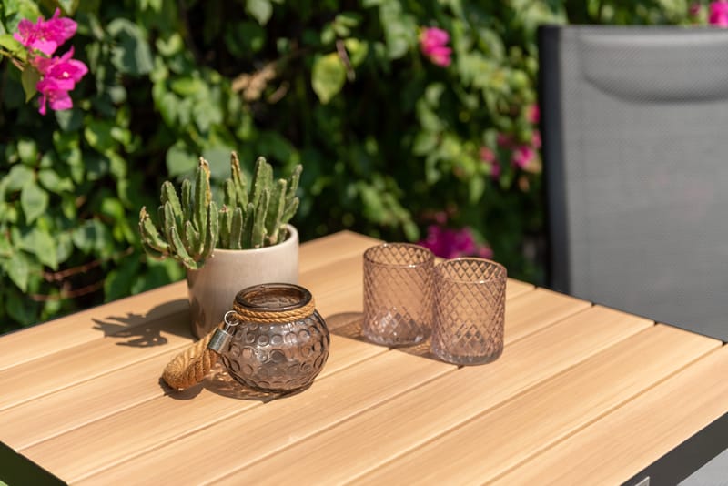 Utomhusbord Panama bistro 64 cm - trä/svart - Utemöbler - Balkong - Balkongmöbler - Balkongbord