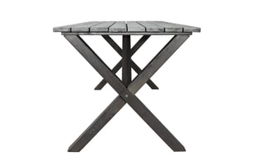 Utomhusmöbelgrupp 150 cm Bord & 4 Belize grå stolar Grå - Grå - Utemöbler - Utegrupp - Matgrupp utomhus