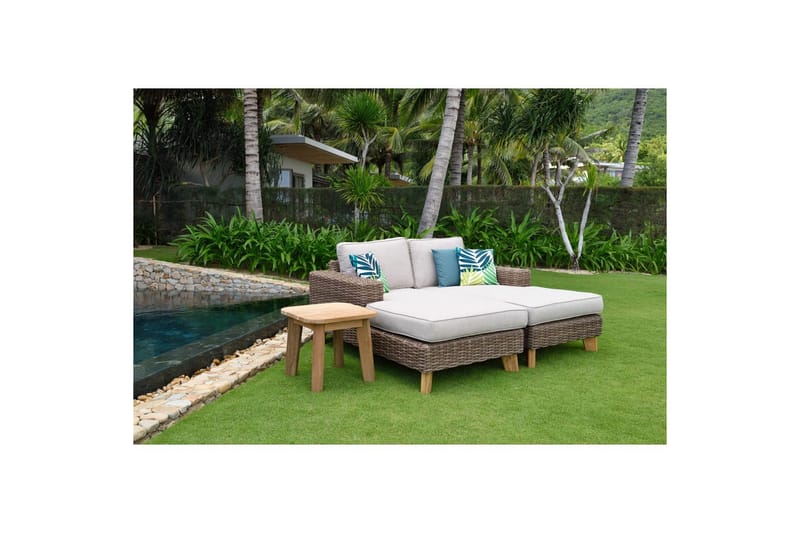 Utomhusmöbelgrupp Lifestyle Garden Bahamas schäslongs vänster&höger & soffbord 50s - Utemöbler - Balkong - Balkongmöbler - Balkonggrupp & balkongset