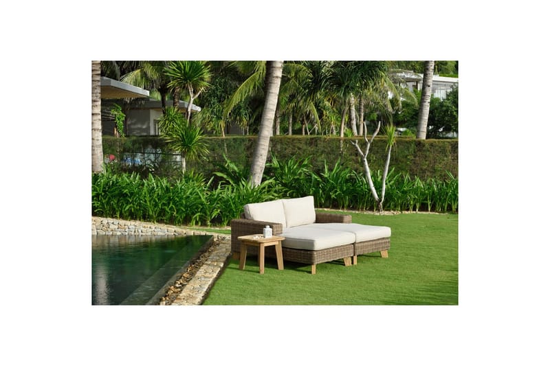 Utomhusmöbelgrupp Lifestyle Garden Bahamas schäslongs vänster&höger & soffbord 50s - Utemöbler - Balkong - Balkongmöbler - Balkonggrupp & balkongset