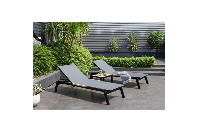 Utomhusmöbelgrupp Lifestyle Garden Panama 2x sunstol & soffbord - Utemöbler - Balkong - Balkongmöbler - Balkonggrupp & balkongset