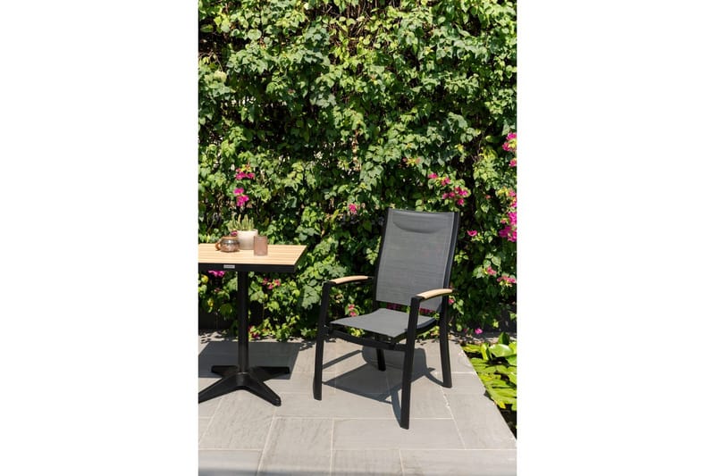 Utomhusmöbelgrupp Lifestyle Garden Panama 2x stapelbarfotölj & bistro bord - Utemöbler - Balkong - Balkongmöbler - Balkonggrupp & balkongset