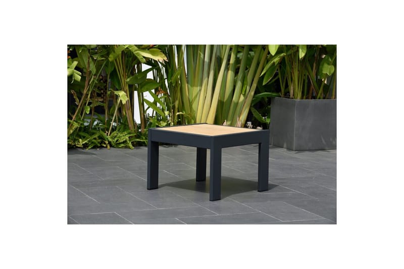 Utomhusmöbelgrupp Lifestyle Garden PALAU 2x sidostol + 2x ottoman + sidobord 60 cm - Utemöbler - Balkong - Balkongmöbler - Balkonggrupp & balkongset