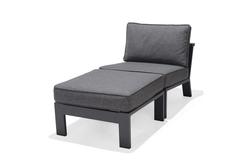 Utomhusmöbelgrupp Lifestyle Garden PALAU 2x sidostol + 2x ottoman + sidobord 60 cm - Utemöbler - Balkong - Balkongmöbler - Balkonggrupp & balkongset
