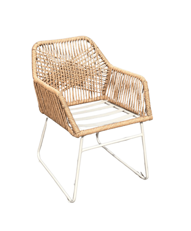 Utomhusmöbelgrupp Palermo bistroset med Seville karmstolar - grå/beige/sand - Utemöbler - Balkong - Balkongmöbler - Balkonggrupp & balkongset