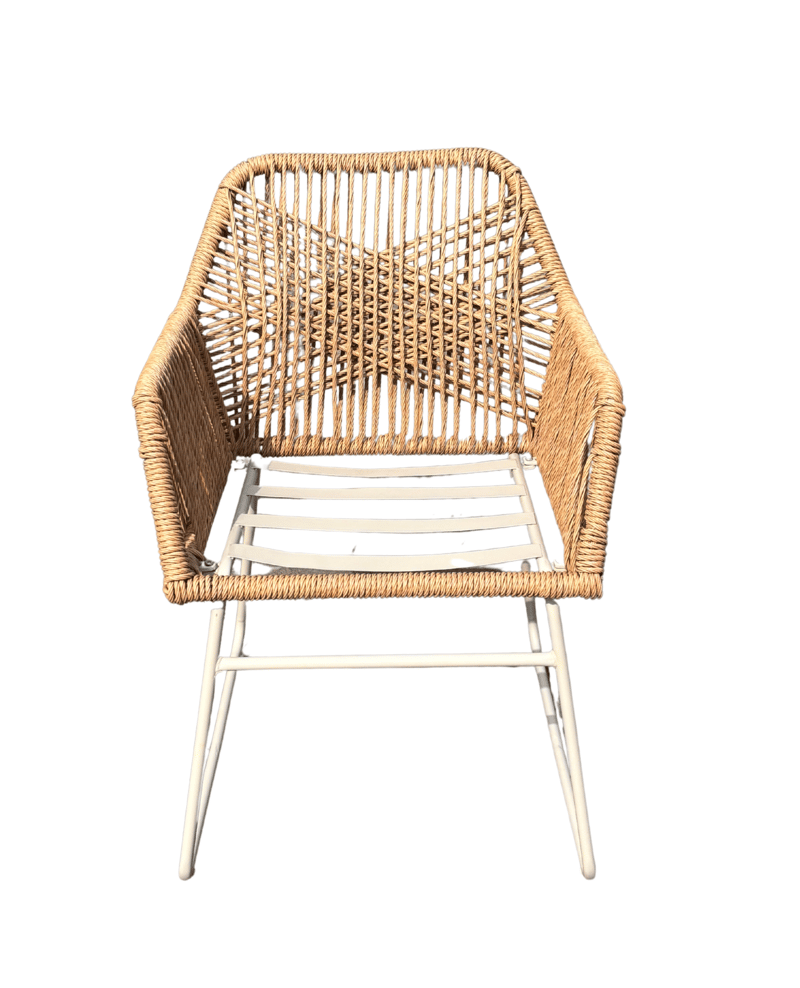 Utomhusmöbelgrupp Palermo bistroset med Seville karmstolar - grå/beige/sand - Utemöbler - Balkong - Balkongmöbler - Balkonggrupp & balkongset