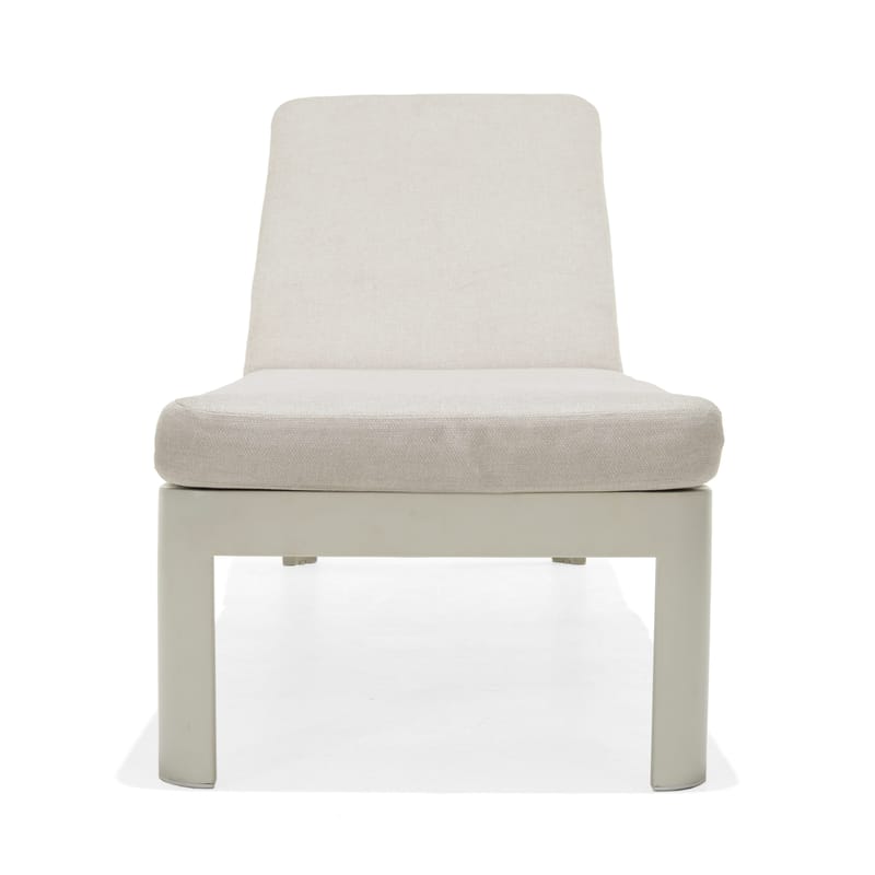 Utomhusset Portals solstol + C-shape sidobord - beige/trä - Utemöbler - Utestol & trädgårdsstol - Solstolar