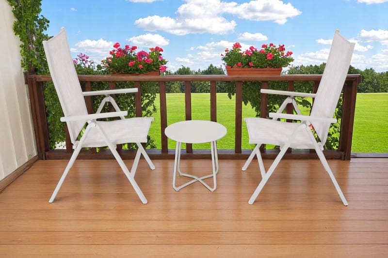 Utomhussidobord Seville rund Ø45 cm - Korallsand - Utemöbler - Balkong - Balkongmöbler - Balkongbord