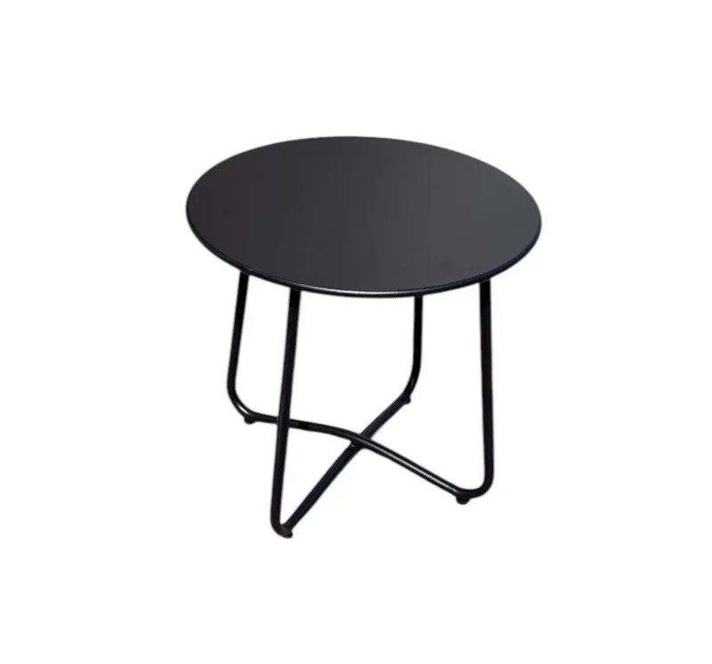 Utomhussidobord Seville rund Ø45 cm, Svart