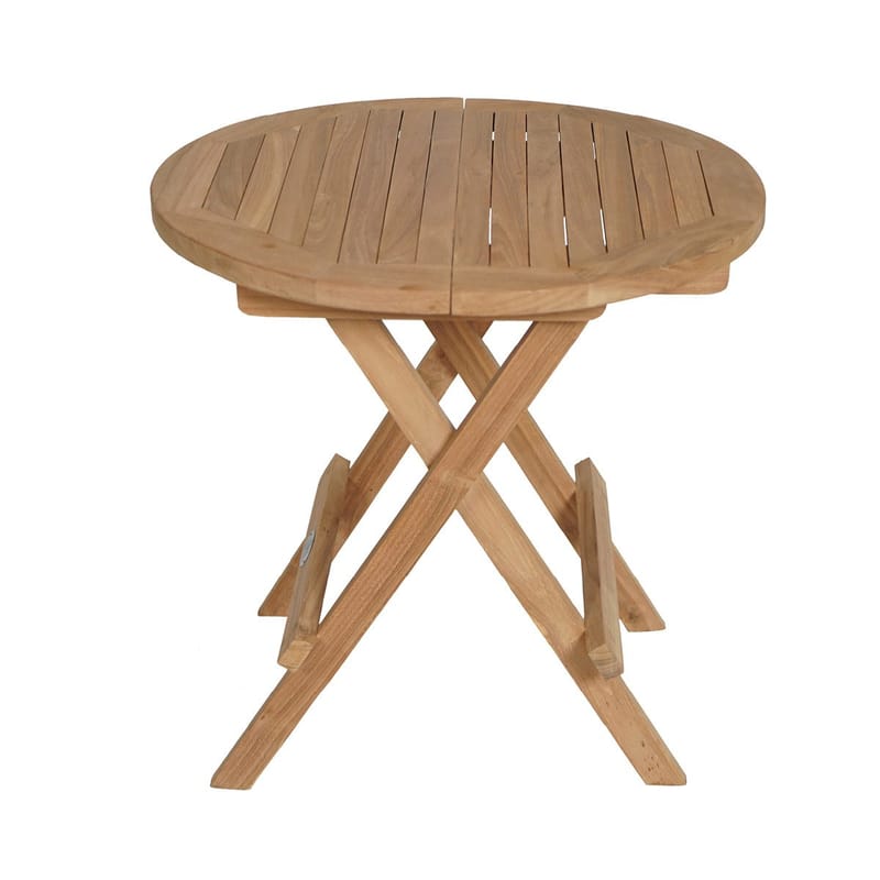 Utomhussidobord Tropea fällbart sidobord Ø50 cm - trä - Utemöbler - Balkong - Balkongmöbler - Balkongbord