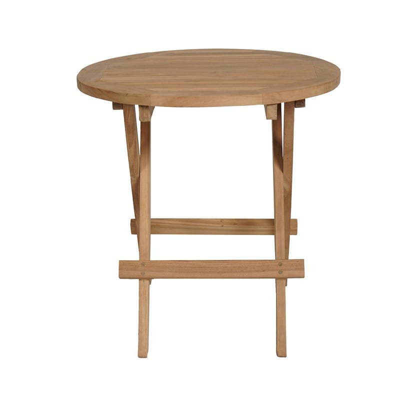 Utomhussidobord Tropea fällbart sidobord Ø50 cm - trä - Utemöbler - Balkong - Balkongmöbler - Balkongbord
