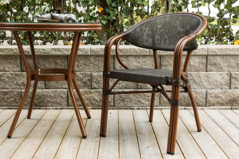 Vila Karmstol Utomhus - Svart - Utemöbler - Balkong - Balkongmöbler - Balkongstol