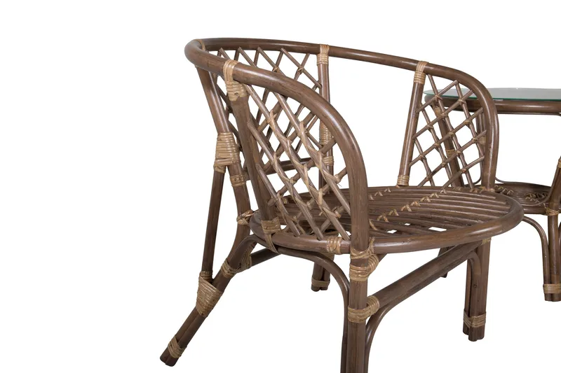 Wera Balkonggrupp 2-sits - Brun/Vit - Utemöbler - Balkong - Balkongmöbler - Balkonggrupp & balkongset