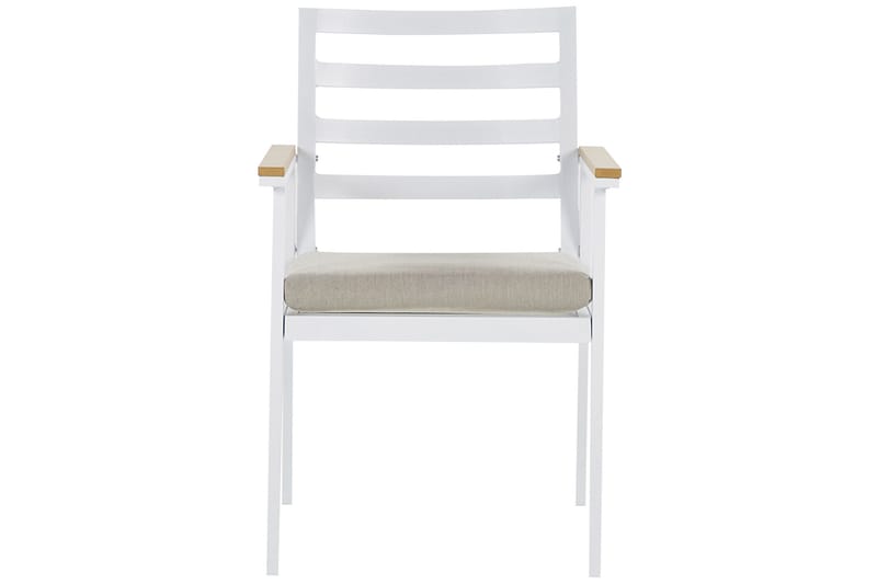 Zanca Karmstol Utomhus - Vit/Ljusbrun/Beige - Utemöbler - Balkong - Balkongmöbler - Balkongstol