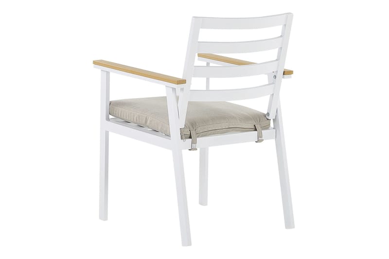 Zanca Karmstol Utomhus - Vit/Ljusbrun/Beige - Utemöbler - Balkong - Balkongmöbler - Balkongstol