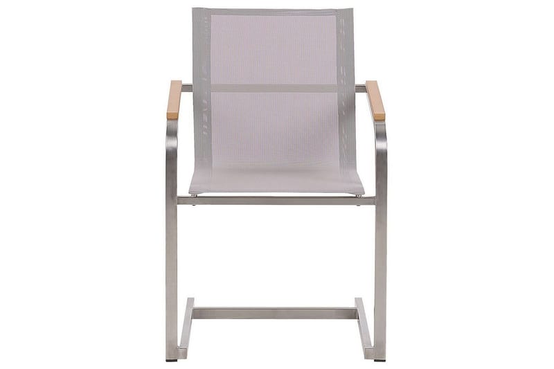 Zervo Karmstol Utomhus 4 st - Beige/Silver - Utemöbler - Balkong - Balkongmöbler - Balkongstol