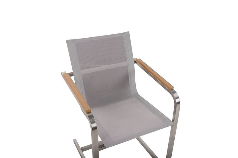 Zervo Karmstol Utomhus - Beige/Silver - Utemöbler - Balkong - Balkongmöbler - Balkongstol