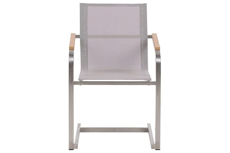 Zervo Karmstol Utomhus - Beige/Silver - Utemöbler - Balkong - Balkongmöbler - Balkongstol