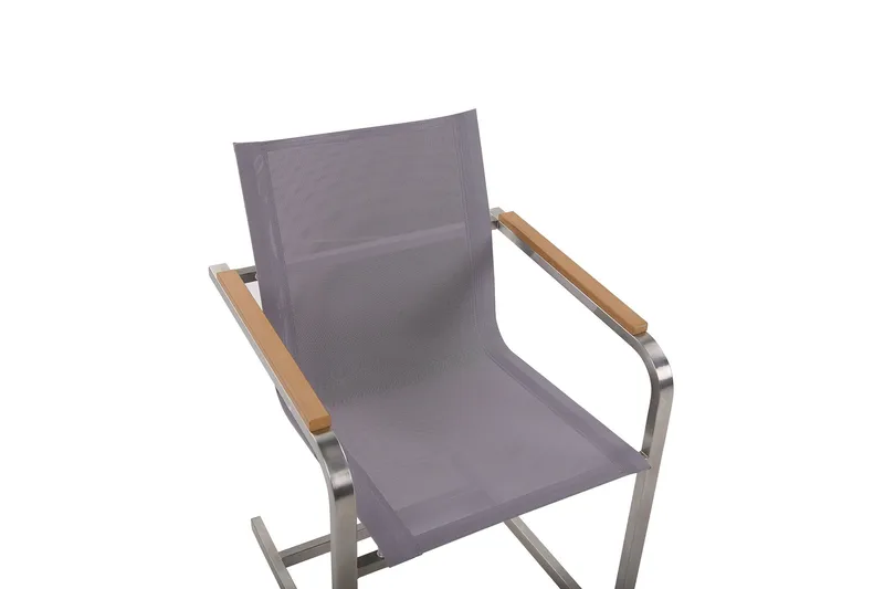 Zervo Karmstol Utomhus - Grå/Silver - Utemöbler - Balkong - Balkongmöbler - Balkongstol