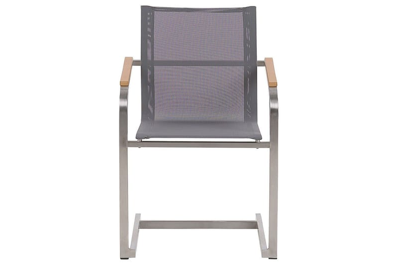 Zervo Karmstol Utomhus - Grå/Silver - Utemöbler - Balkong - Balkongmöbler - Balkongstol